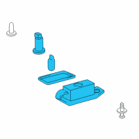OEM Toyota Avalon License Lamp Diagram - 81270-AA010