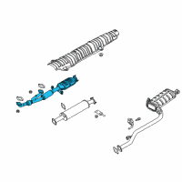 OEM 2004 Kia Amanti Front Muffler Assembly Diagram - 286103F430