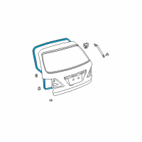 OEM 2000 Lexus RX300 Weatherstrip, Back Door Diagram - 67881-48010