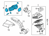 OEM Hyundai Santa Cruz HOSE ASSY-AIR INTAKE Diagram - 28130-CW200