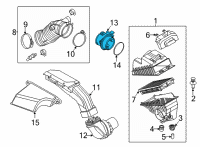 OEM Hyundai Santa Cruz Sensor Assembly-Air Flow Diagram - 28164-2M400