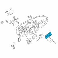 OEM Pontiac Aztek Heater & Air Conditioner Control Assembly Diagram - 10301044