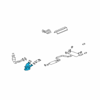 OEM Pontiac Converter & Pipe Diagram - 10379411