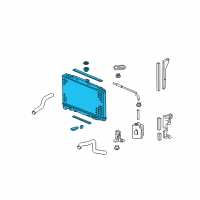 OEM Honda Radiator Diagram - 19010-RJE-A52
