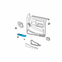 OEM 1998 Ford Ranger Armrest Diagram - 4L5Z-1024101-AAG