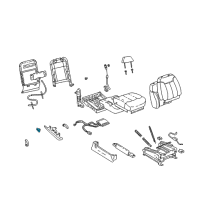 OEM Chevrolet C2500 Switch Asm, Driver Seat Lumbar Control *Blue Diagram - 12377283