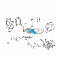 OEM Chevrolet K2500 Pad, Passenger Seat Cushion Diagram - 12387104