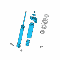 OEM 2019 Buick LaCrosse Rear Shock Absorber Assembly (W/ Upr Mt) Diagram - 84550898