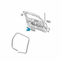 OEM 2002 Jeep Grand Cherokee Liftgate Latch Diagram - 55136742AD