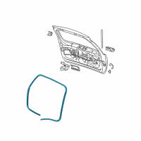 OEM 2001 Jeep Grand Cherokee Seal-LIFTGATE Diagram - 55135388AD