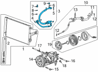 OEM Cadillac CT5 Discharge Hose Diagram - 84798186