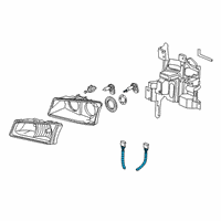 OEM 2003 Chevrolet Avalanche 1500 Harness Asm-Fwd Lamp Wiring Diagram - 15187415