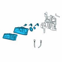 OEM Chevrolet Silverado 3500 HD Capsule/Headlamp/Fog Lamp Headlamp Diagram - 10396913