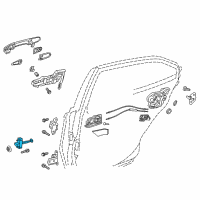 OEM 2018 Toyota Camry Door Check Diagram - 68630-06151