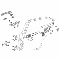 OEM 2021 Toyota Camry Lock Cable Diagram - 69730-06190