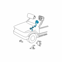 OEM 2001 Ford Explorer Sport Clock Spring Diagram - F87Z-14A664-CC