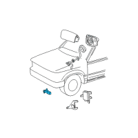 OEM Mercury Impact Sensor Diagram - XL2Z-14B345-AB