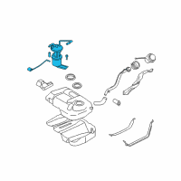 OEM 2007 Ford Escape Fuel Pump Assembly Diagram - 7M6Z-9H307-B