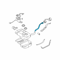 OEM Ford Escape Filler Pipe Diagram - 5M6Z-9034-HA