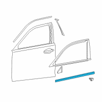 OEM 2014 Lexus LS600h MOULDING Sub-Assembly, Front Diagram - 75072-50080-C0