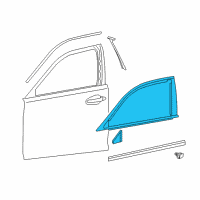 OEM Lexus LS600h MOULDING Sub-Assembly, Front Diagram - 75702-50051