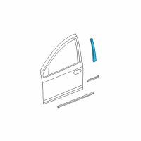 OEM 2002 Dodge Neon Molding-B Pillar Diagram - 5303582AB