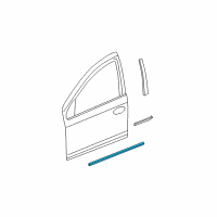 OEM 2004 Dodge Neon Molding-Front Door Diagram - QK58TZZ