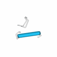 OEM 2001 Chrysler PT Cruiser Automatic Transmission Oil Cooler Diagram - 5017406AA