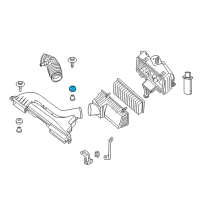 OEM 2010 Nissan Altima Mounting Rubber Diagram - 16557-JA00A