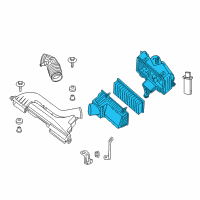 OEM Nissan Altima Air Cleaner Diagram - 16500-JA80D