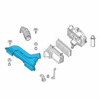 OEM 2011 Nissan Altima Duct Assembly-Air Diagram - 16554-JA80A