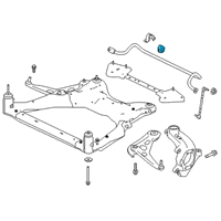 OEM Nissan Altima BUSHING STABILIZER Diagram - 54613-6CA0A