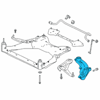 OEM Nissan Altima Knuckle Spindle-RH Diagram - 40014-6CA1A