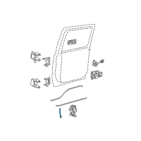 OEM 2005 Cadillac Escalade ESV Rod Asm-Rear Side Door Outside Handle Diagram - 15721569