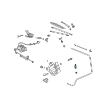 OEM 2004 Chrysler Crossfire Pump-Washer, Windshield Diagram - 5097635AA