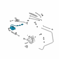 OEM 2005 Chrysler Crossfire Motor-Windshield WIPER Diagram - 5097935AA