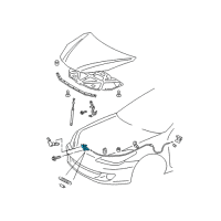 OEM 2007 Toyota Solara Lock Assembly Diagram - 53510-AA051