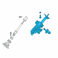 OEM 2017 Nissan Murano Column Assy-Steering, Upper Diagram - 48810-3JA1B