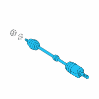 OEM 2005 Kia Sportage Joint Assembly-Cv RH Diagram - 495001F200