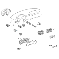 OEM 2008 Toyota Sienna Bulb Diagram - 90011-01018