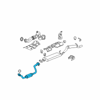 OEM 2004 Buick Rendezvous Catalytic Converter Diagram - 19256424