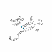 OEM Oldsmobile Hanger Asm-Catalytic Converter Diagram - 10413177