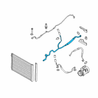 OEM BMW 760Li A/C Liquid Line Hoses Diagram - 64509140359