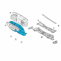 OEM Lexus ES300 Panel Sub-Assy, Dash Diagram - 55101-33190