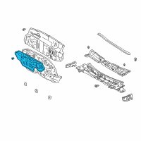 OEM 1999 Lexus ES300 Insulator, Dash Panel, Outer Diagram - 55223-33050