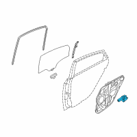 OEM Hyundai Sonata Motor Assembly-Rear Door Power Regulator, RH Diagram - 83460-3S001