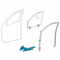 OEM 2003 Ford Excursion Window Regulator Diagram - 1C3Z-2523200-BA