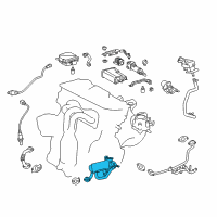 OEM 2013 Lexus ES300h Cooler Assembly, EGR Diagram - 25680-36010