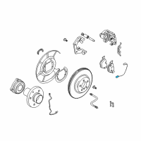 OEM 2006 BMW 525i Brake Pad Sensor, Rear Diagram - 34-35-6-789-493