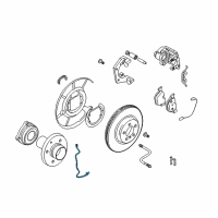 OEM 2006 BMW 525i Rear Right Abs Wheel Speed Sensor Diagram - 34-52-6-771-703